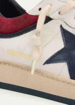 Golden GooseMen's Ballstar Leather and Suede Low-Top Sneakers