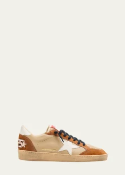 Golden GooseMen's Ball Star Low-Top Nubuck Leather Sneakers - Exclusive