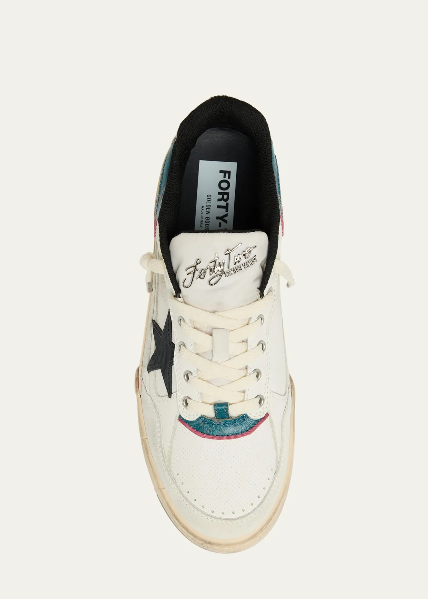 Golden GooseMen’s Forty2 Leather and Suede Low-Top Sneakers