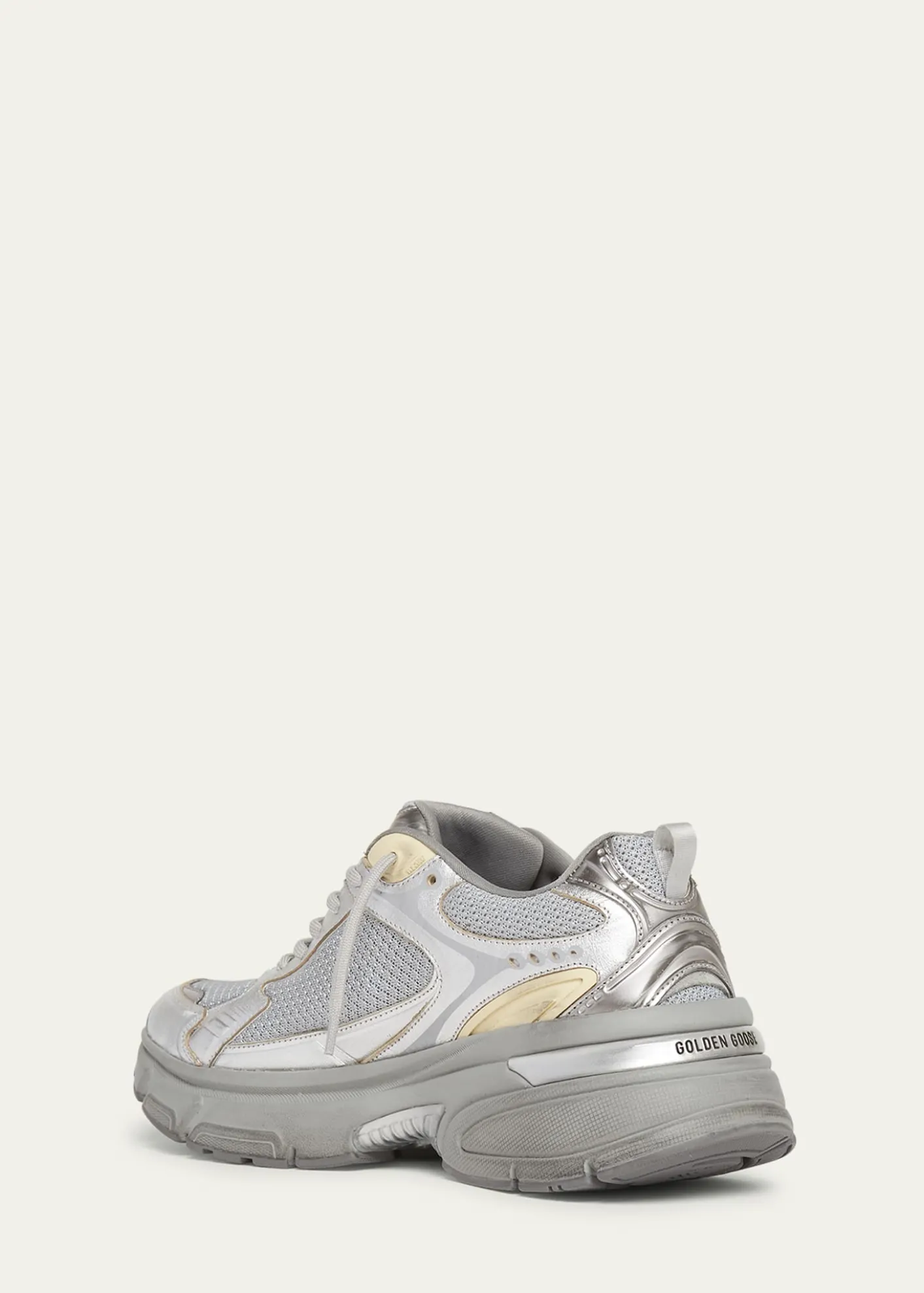 Golden GooseMen's Lightstar Mesh and Leather Runner Sneakers