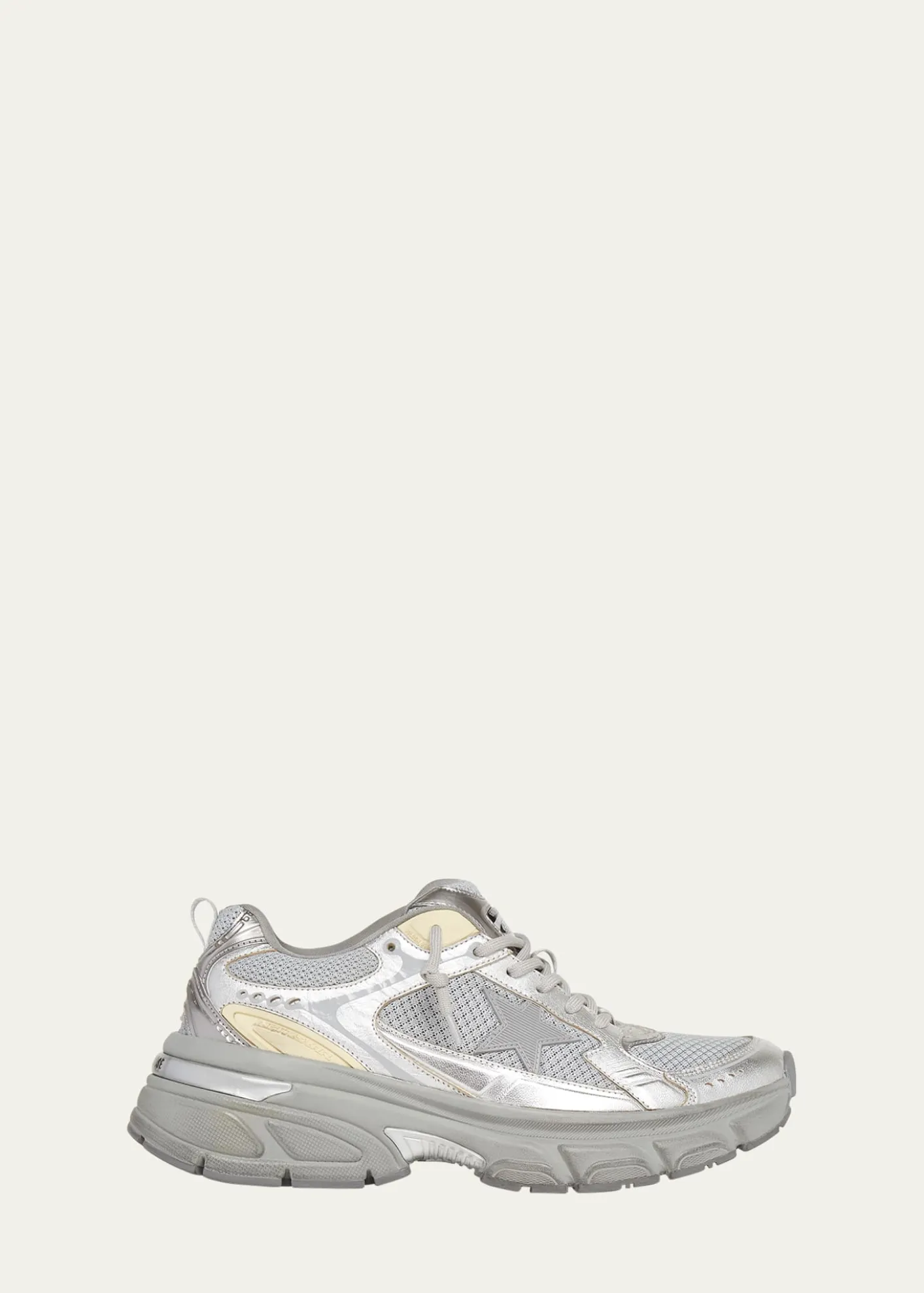 Golden GooseMen's Lightstar Mesh and Leather Runner Sneakers
