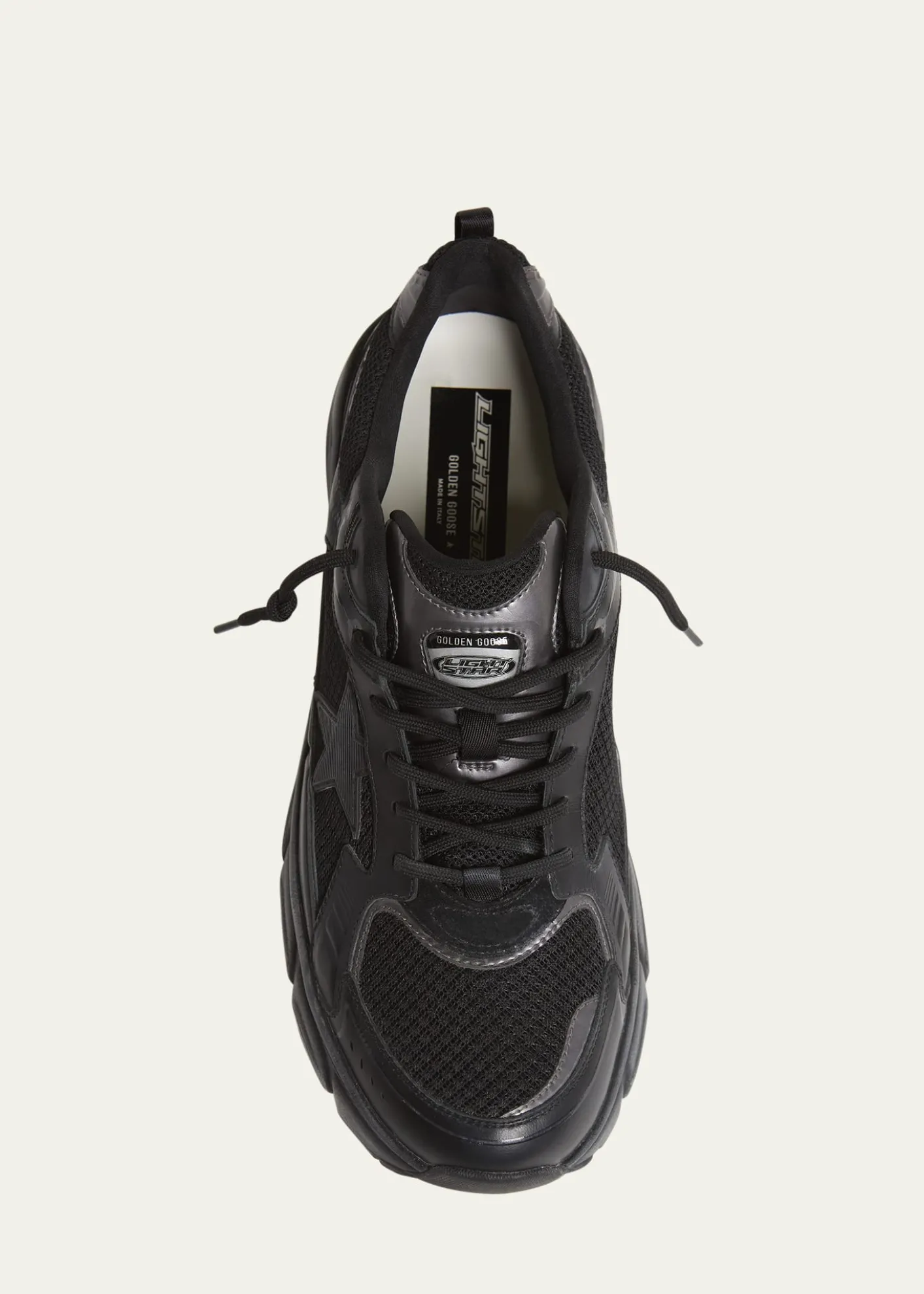 Golden GooseMen's Lightstar Mesh and Leather Sneakers