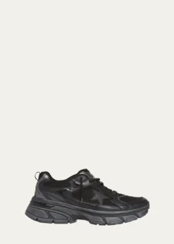 Golden GooseMen's Lightstar Mesh and Leather Sneakers