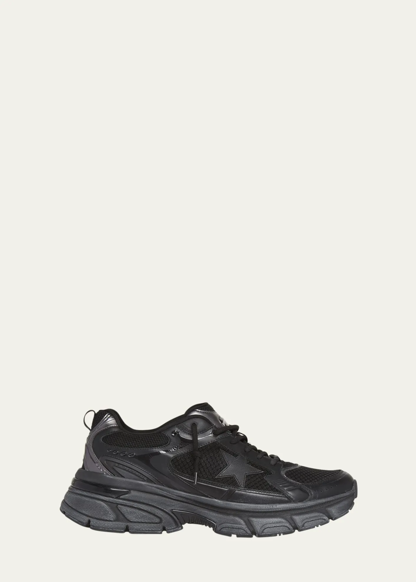 Golden GooseMen's Lightstar Mesh and Leather Sneakers