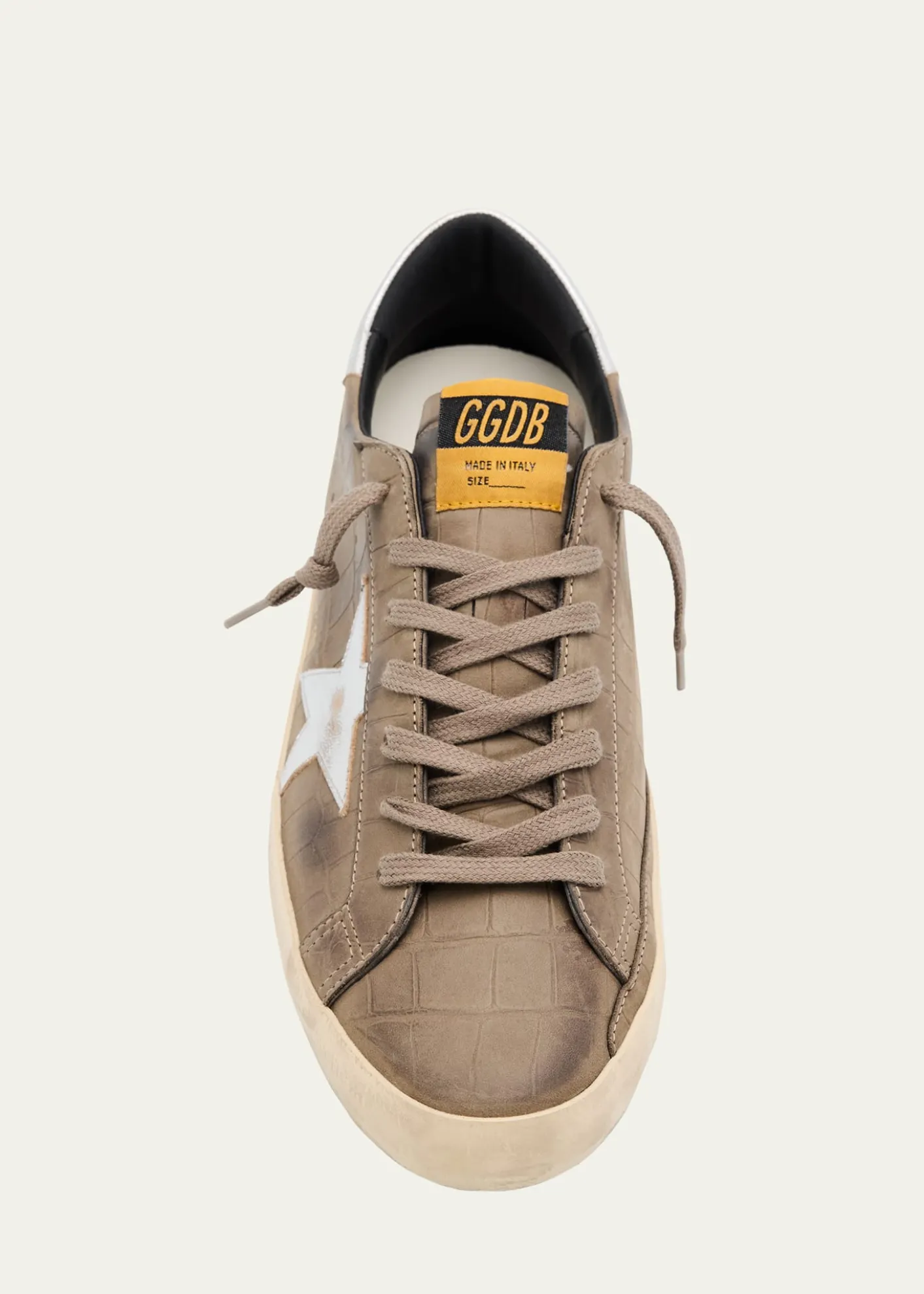 Golden GooseMen's Super-Star Croc-Printed Nubuck Leather Sneakers, Exclusive