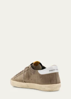 Golden GooseMen's Super-Star Croc-Printed Nubuck Leather Sneakers, Exclusive