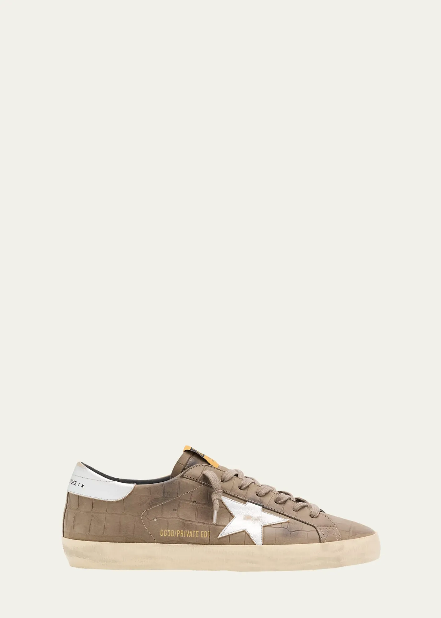 Golden GooseMen's Super-Star Croc-Printed Nubuck Leather Sneakers, Exclusive