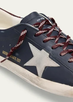 Golden GooseMen's Super-Star Leather Low-Top Sneakers