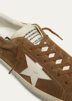 Golden GooseMen's Super Star Low-Top Suede Sneakers