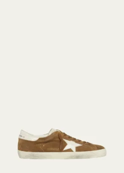 Golden GooseMen's Super Star Low-Top Suede Sneakers