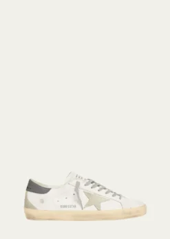 Golden GooseMen's Super-Star Leather and Suede Low-Top Sneakers