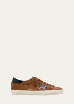 Golden GooseMen's Super-Star Suede Low-Top Sneakers