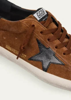 Golden GooseMen's Super-Star Suede Low-Top Sneakers