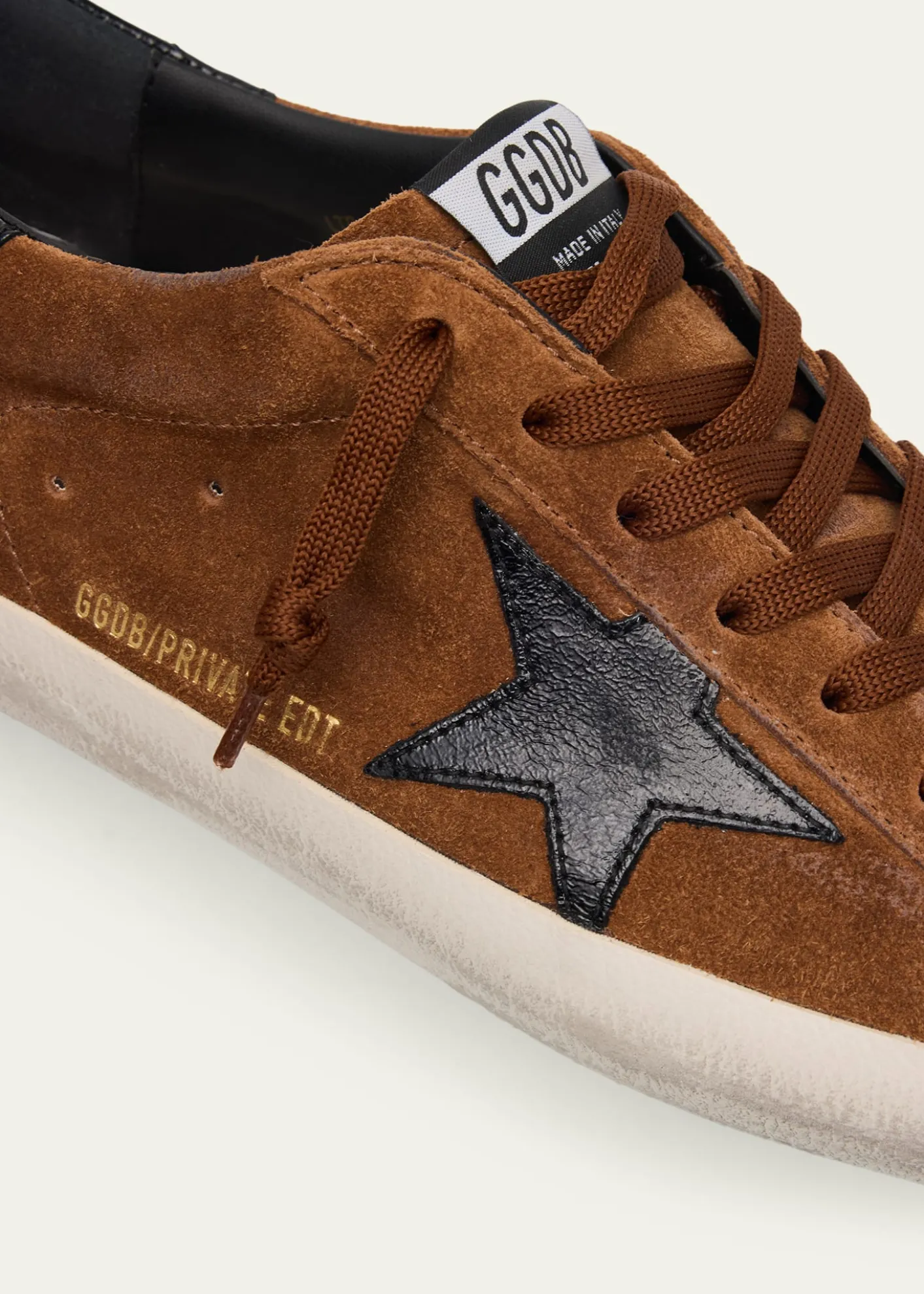 Golden GooseMen's Super-Star Suede Low-Top Sneakers
