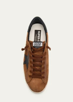 Golden GooseMen's Super-Star Suede Low-Top Sneakers