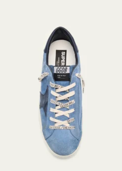 Golden GooseMen's Super-Star Suede Low-Top Sneakers