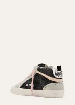 Golden GooseMid Star Glitter Leopard Wing-Tip Sneakers