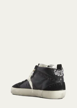 Golden GooseMid Star Glitter Wing-Tip Sneakers