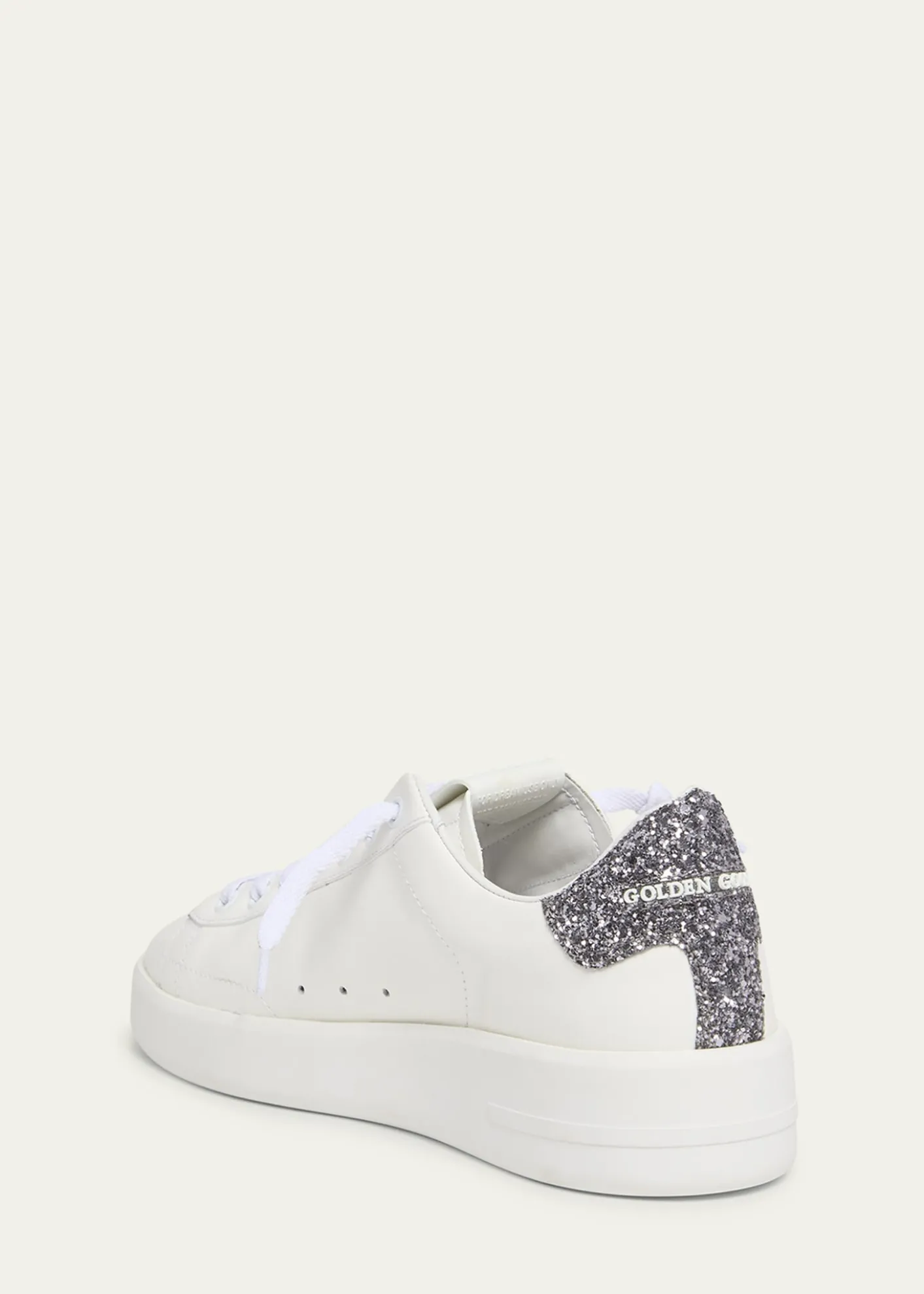Golden GoosePurestar Leather Glitter Low-Top Sneakers
