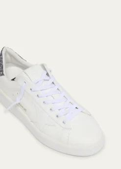Golden GoosePurestar Leather Glitter Low-Top Sneakers