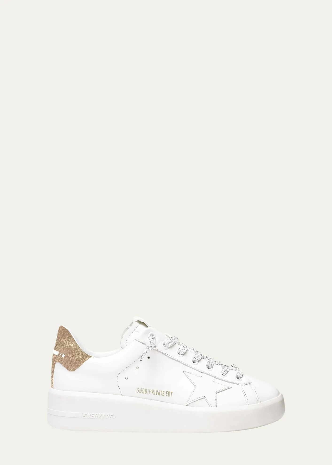 Golden GoosePurestar Mixed Leather Low-Top Sneakers