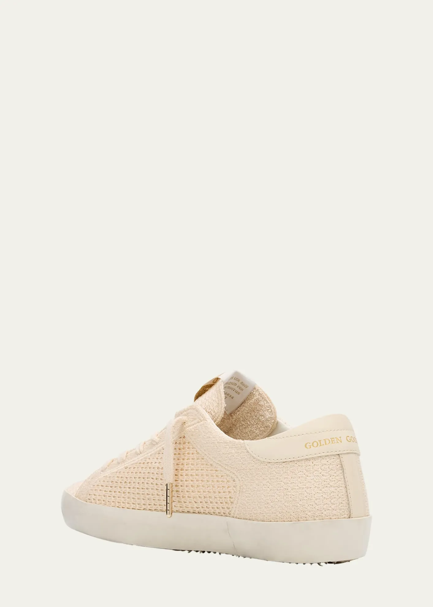 Golden GooseSuper-Star Embroidered Cotton Low-Top Sneakers