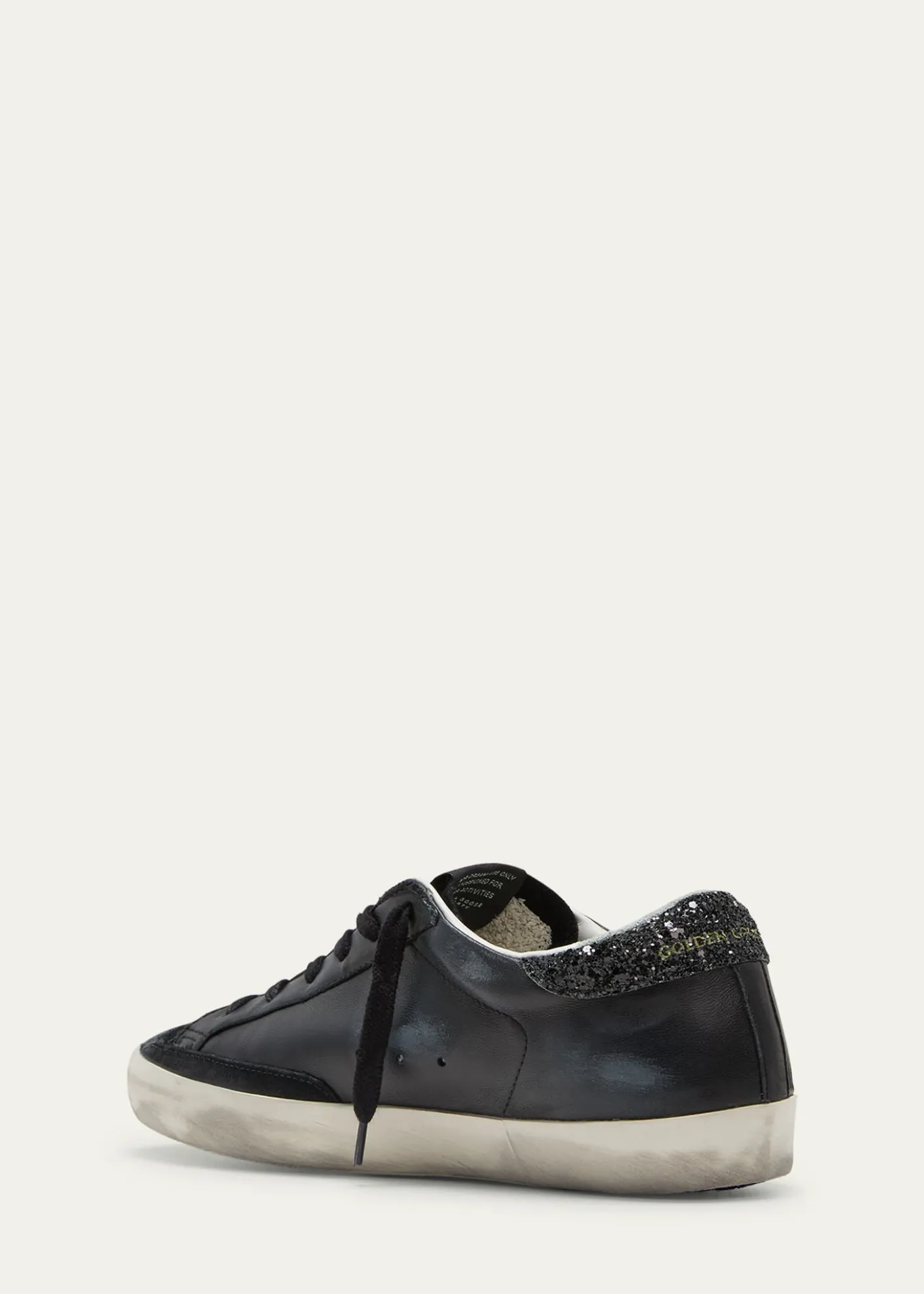 Golden GooseSuper-Star Leather Glitter Low-Top Sneakers