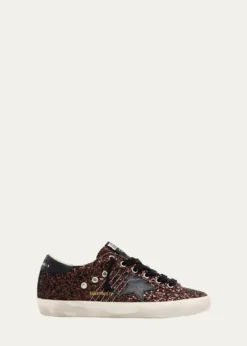 Golden GooseSuper-Star Low-Top Glitter Sneakers