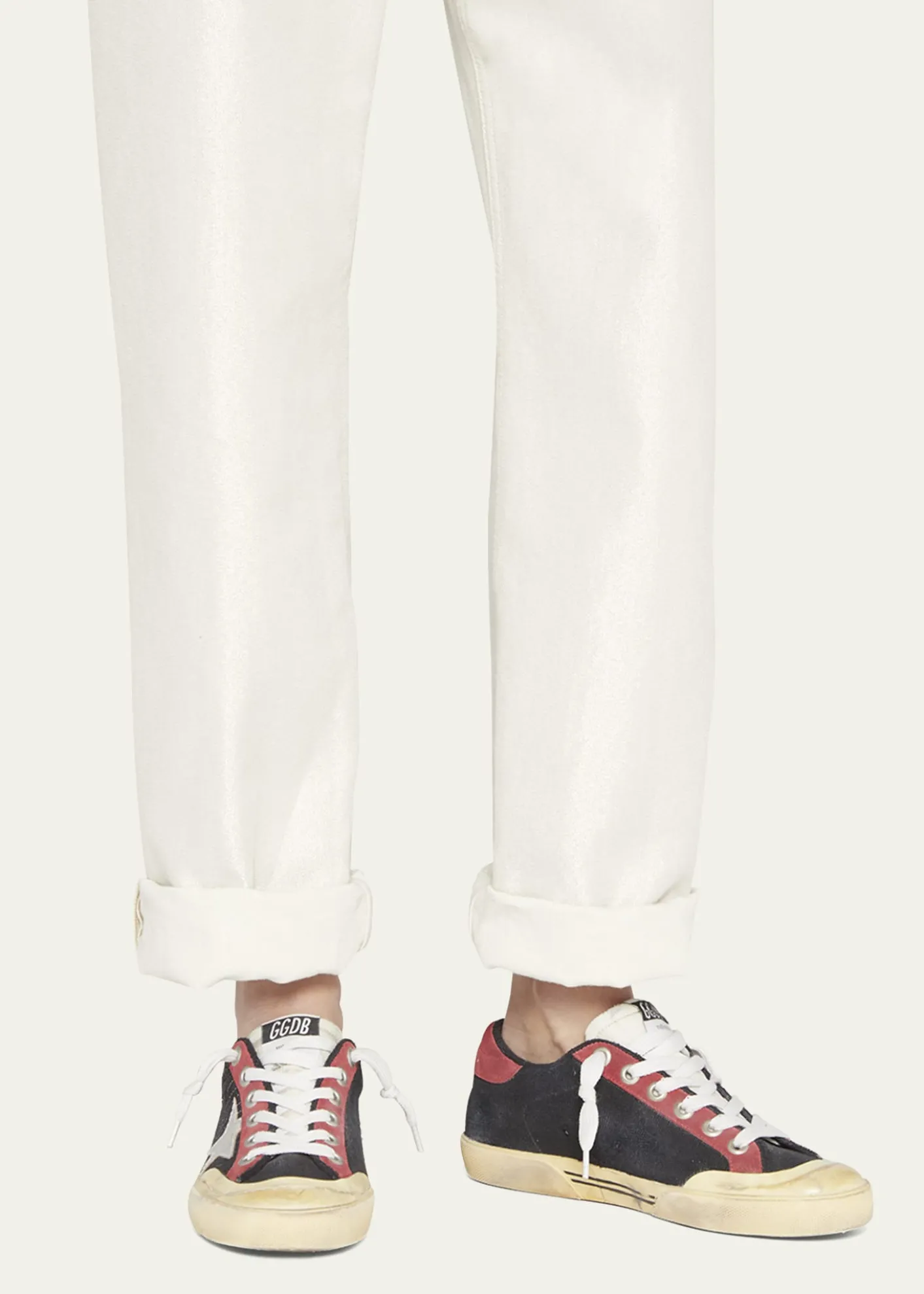 Golden GooseSuperstar Mixed Leather Low-Top Sneakers