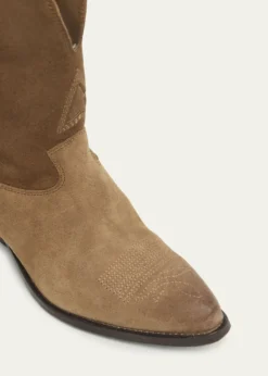 Golden GooseWish Star Suede Western Boots