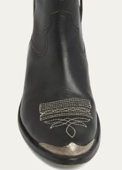 Golden GooseYoung Leather Zip Cowboy Ankle Boots
