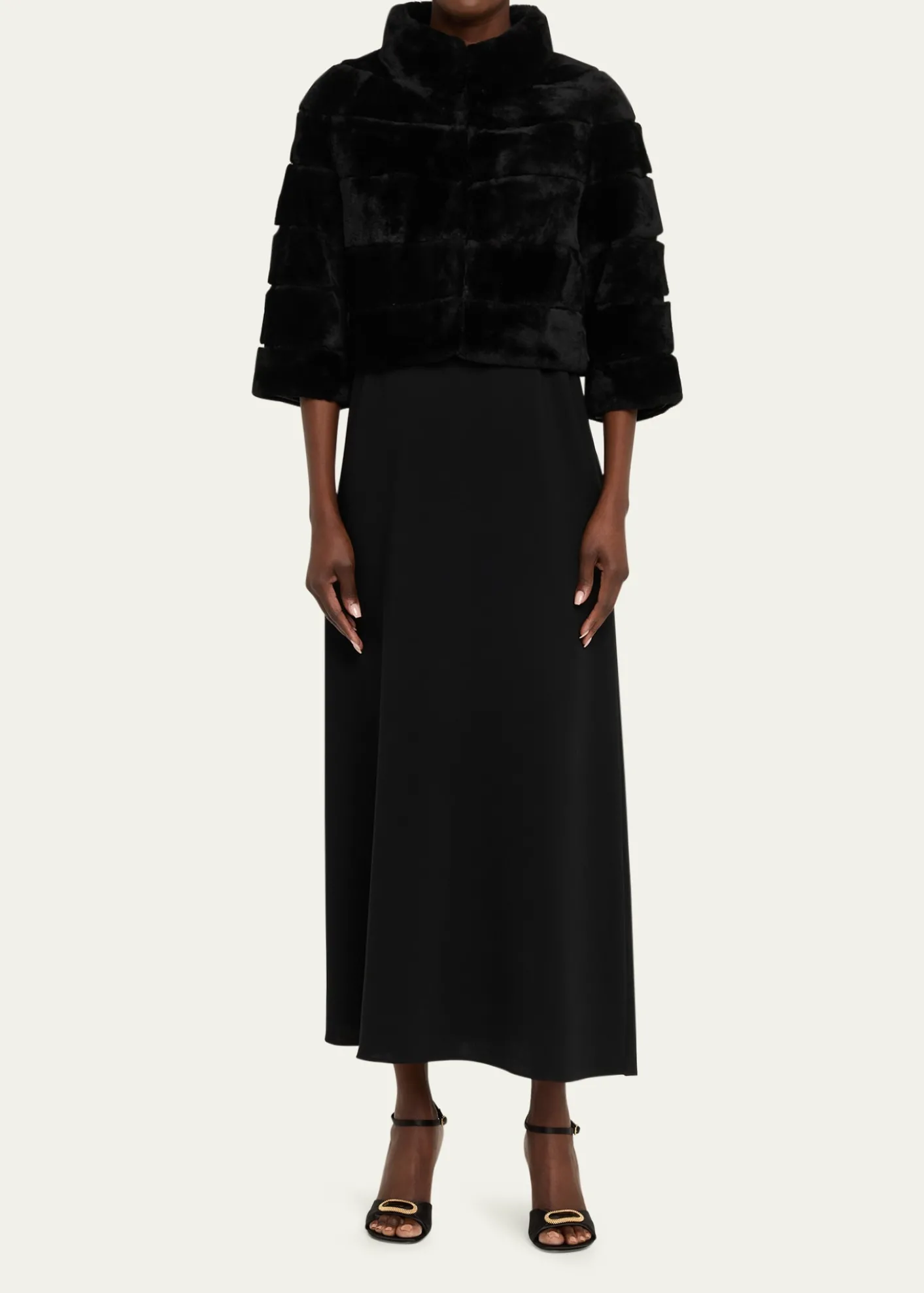 GorskiLamb Shearling Bolero Jacket