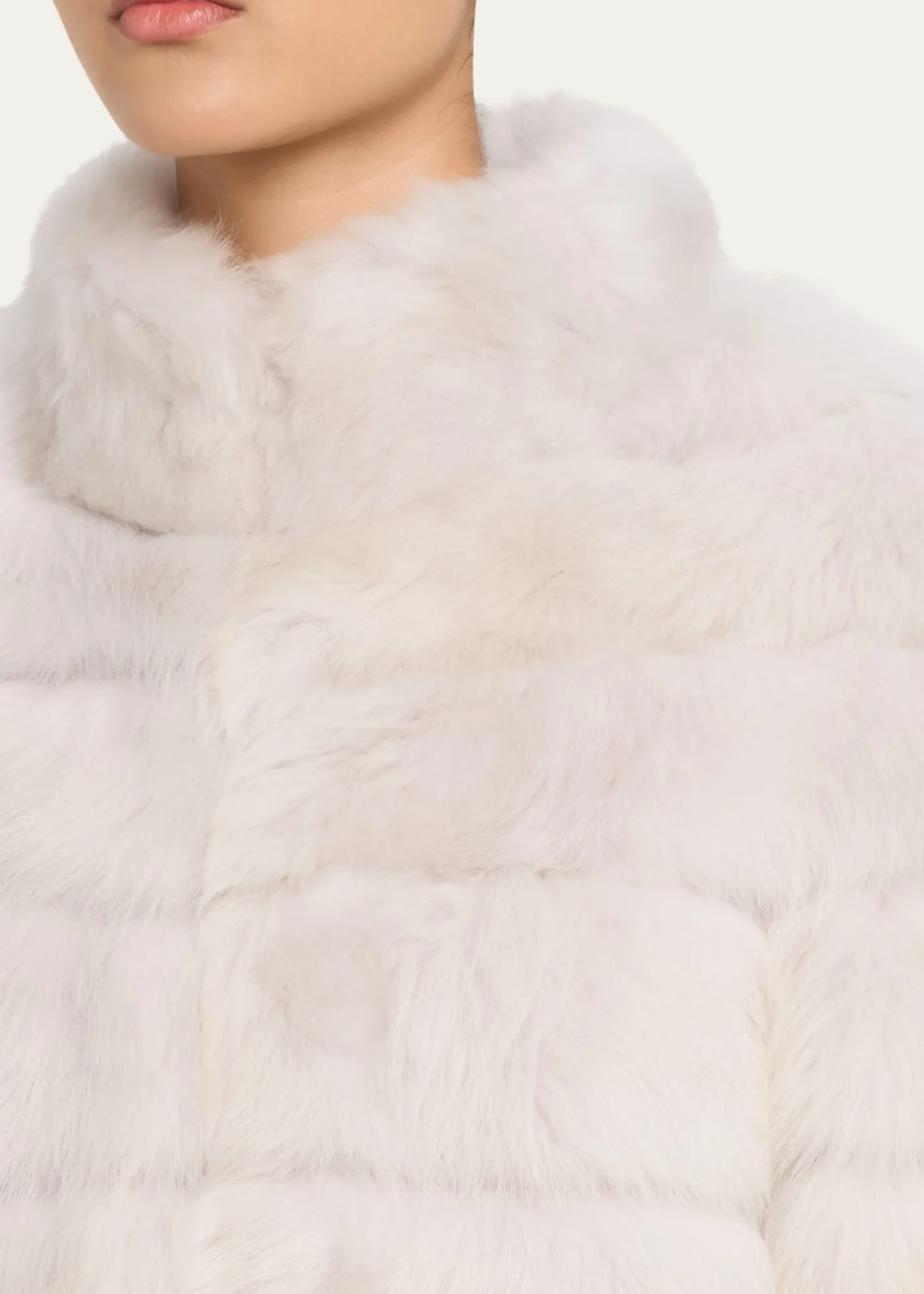 GorskiLamb Shearling 3/4-Sleeve Crop Coat