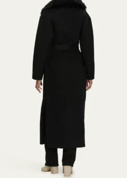 GorskiLoro Piana Double-Face Cashmere-Blend Coat with Detachable Merinillo Shearling Lamb Collar