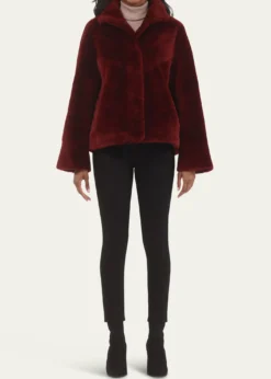 GorskiReversible Merino Shearling Lamb Chevron Jacket