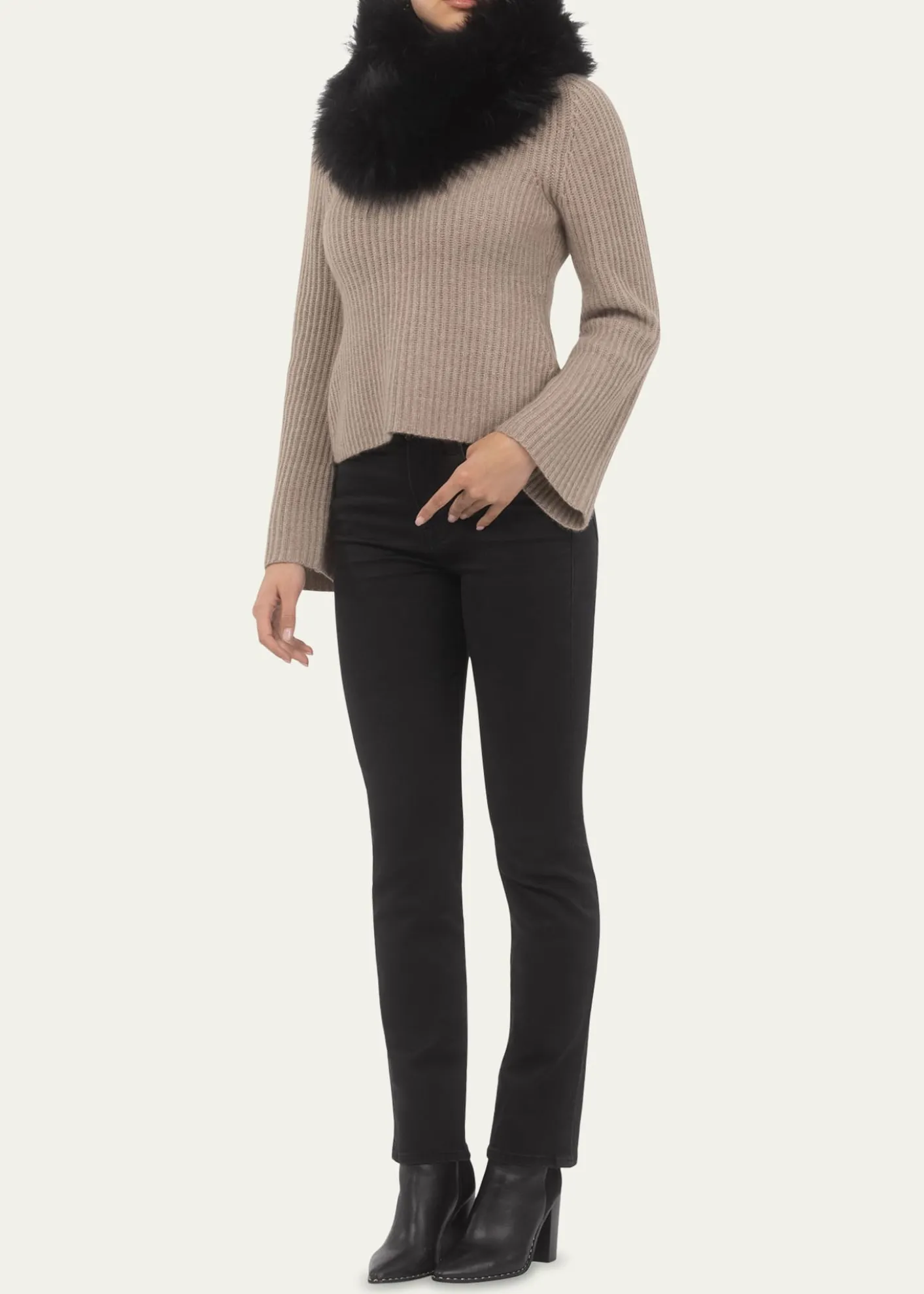 GorskiSelect Lamb Shearling Infinity Scarf