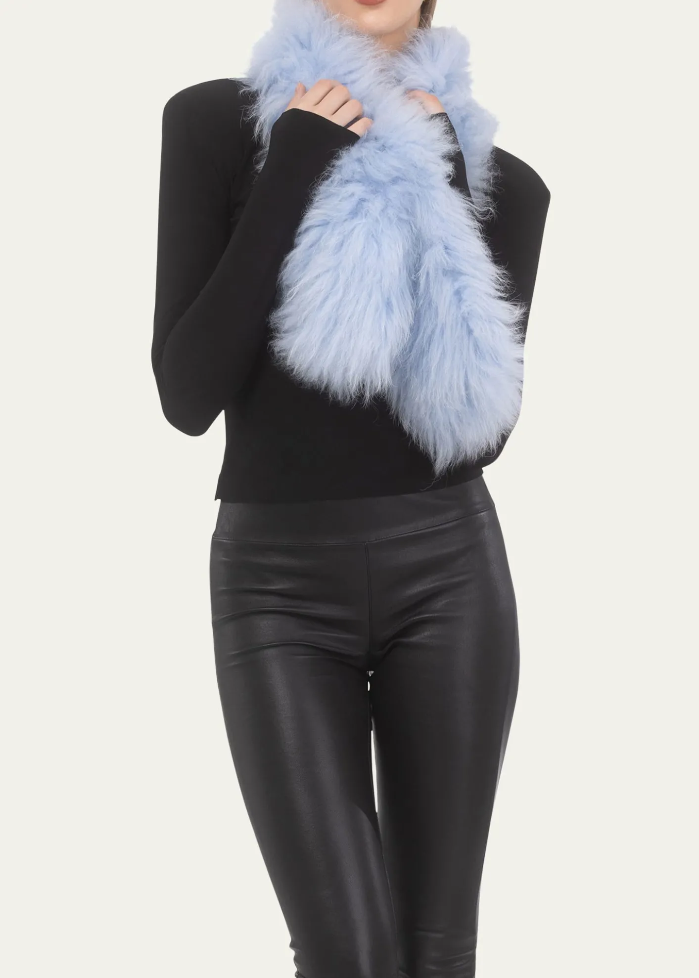 GorskiSelect Lamb Shearlng Pull-Through Scarf