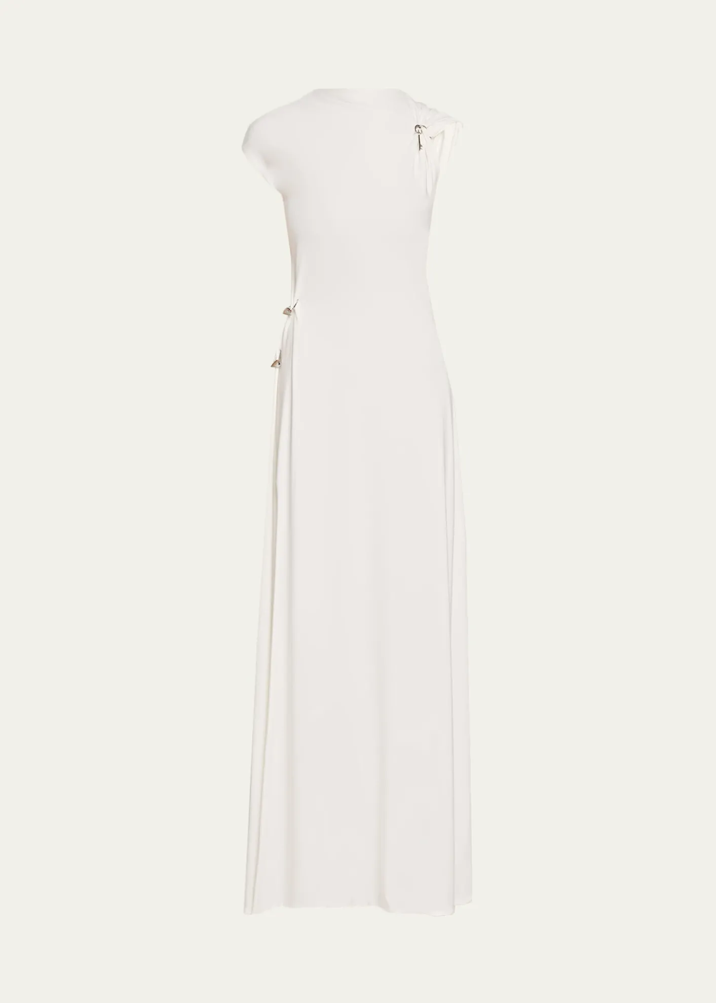 GRACE LINGRelic Charms Gathered Jersey Maxi Dress