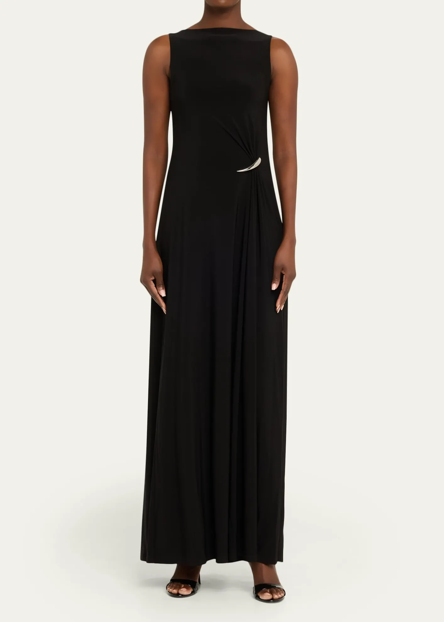 GRACE LINGStrapless Claw Gathered Maxi Dress