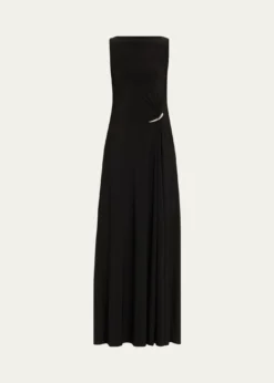 GRACE LINGStrapless Claw Gathered Maxi Dress
