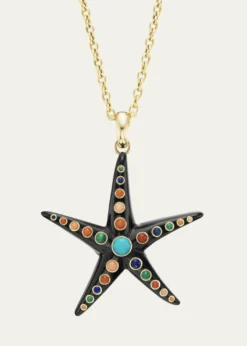 Grace Winfrey18K Large Starfish Pendant Necklace, 18"L