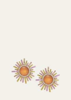 Grace Winfrey18K Sun Stud Earrings
