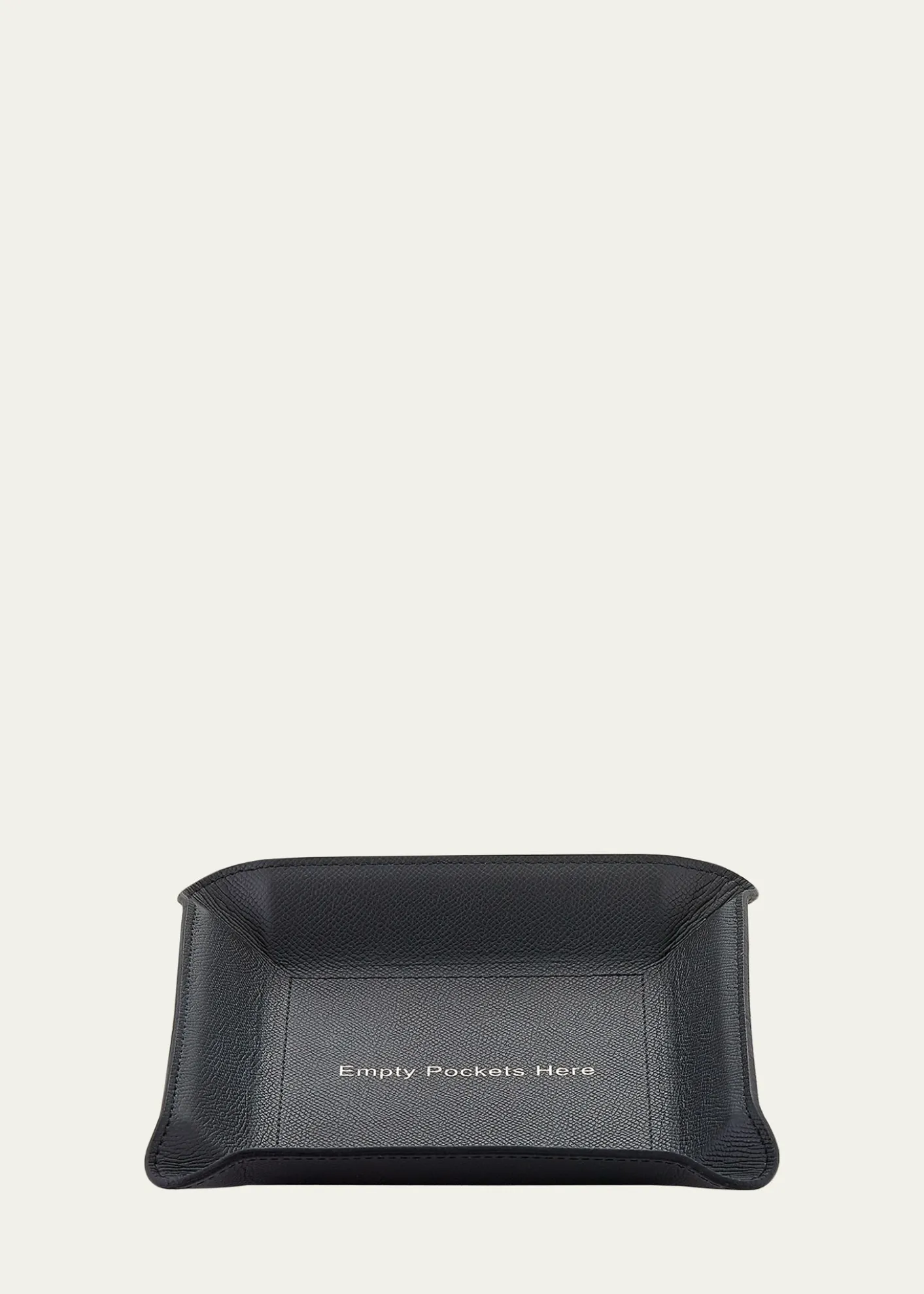 Graphic Image"Empty Pockets Here" Leather Valet Tray