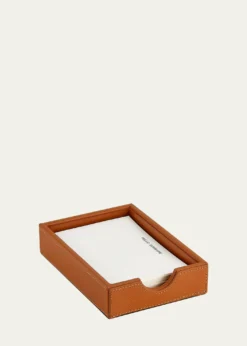 Graphic ImageLeather Memo Tray with 25 "Hello Sunshine" Note Cards