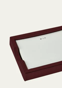 Graphic ImageLeather Memo Tray with 100 
