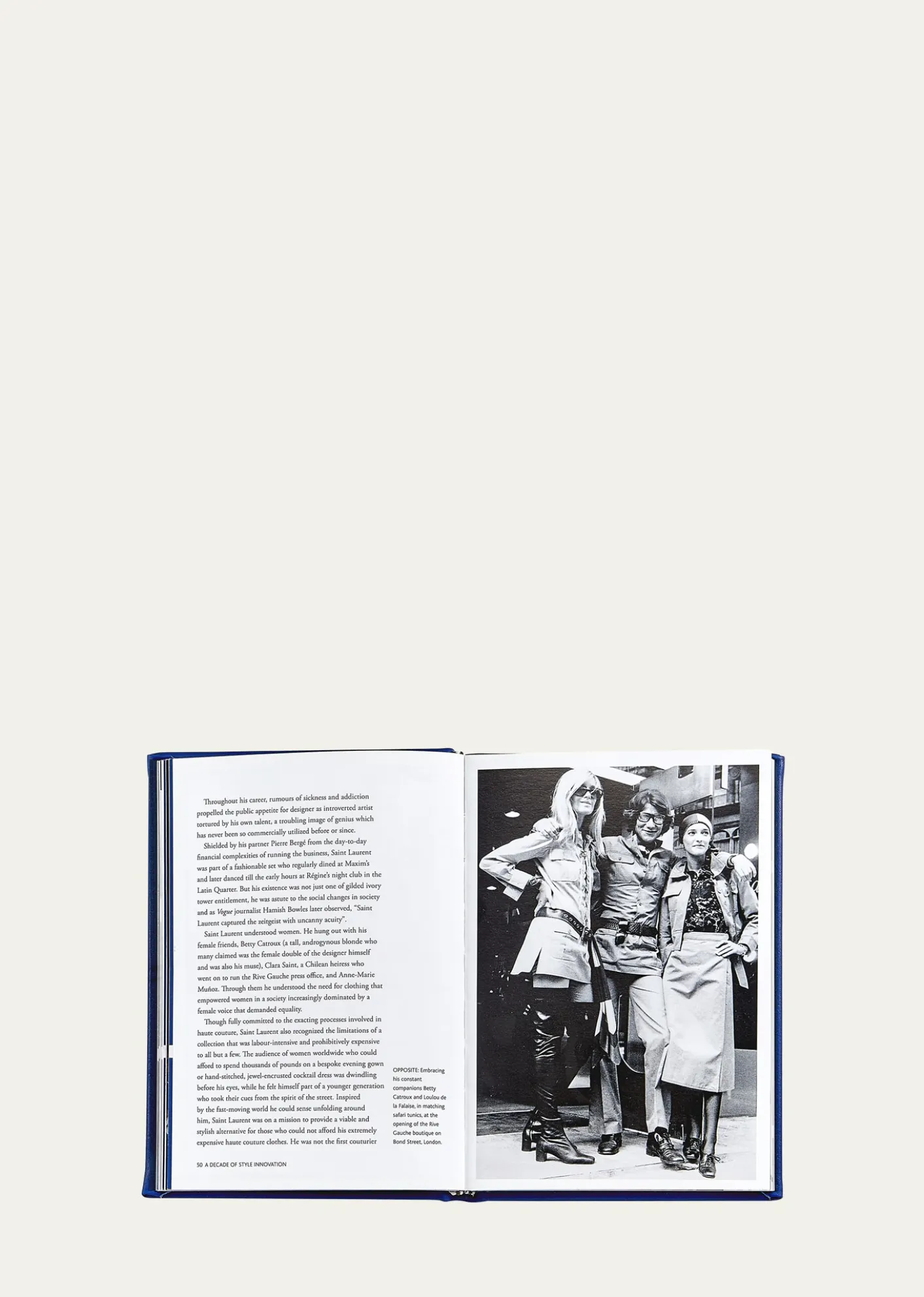Graphic Image"Little Book of Yves Saint Laurent" Leather Bound Book by Emma Baxter-Wright