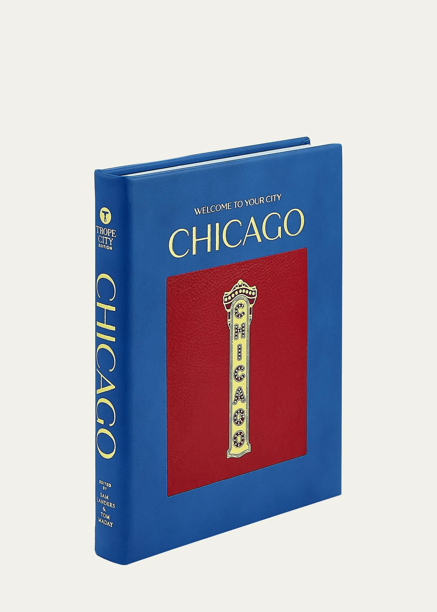 Graphic Image"Trope Chicago" Leather-Bound Book by Sam Landers & Tom Maday