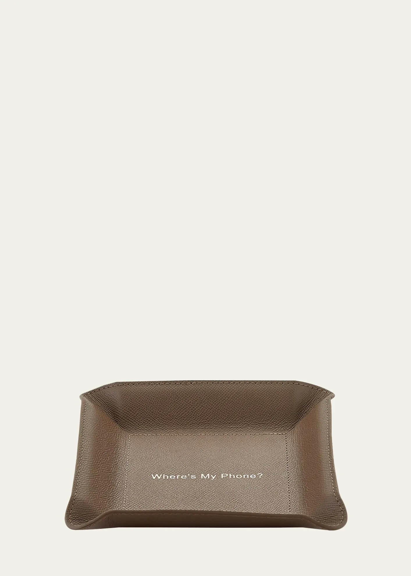 Graphic Image"Where's My Phone?" Leather Valet Tray