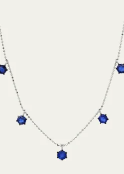 Graziela Gems18K Blue Sapphire Floating Necklace
