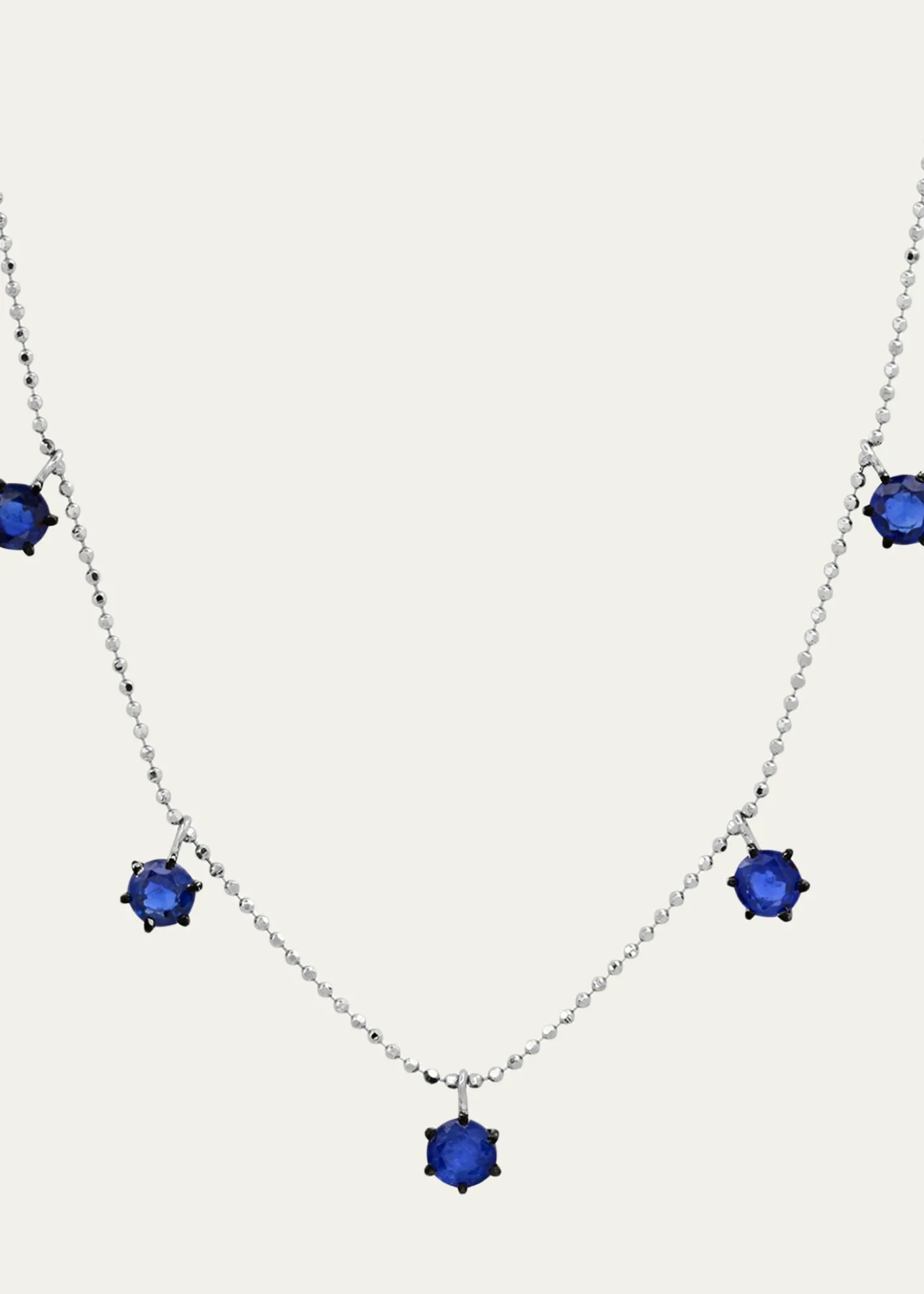 Graziela Gems18K Blue Sapphire Floating Necklace